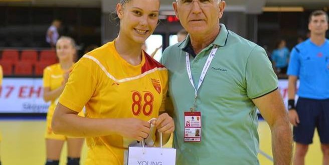 Леонида Гичевска од Вардар, избрана за најдобар играч на последните два натпревари на кадетската репрезентација