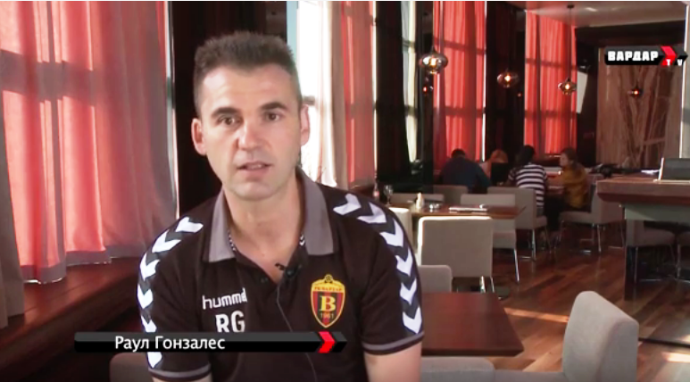 (ВИДЕО) Вардар ТВ : Гостин Гонзалес кој првпат јавно говори македонски , издание посветено на “Вардар турнирот“ .