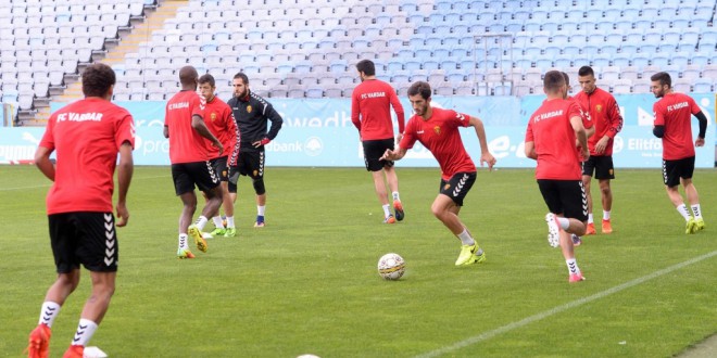 Црвено-црните одржаа тренинг на стадионот, каде денес се игра мечот со Малме