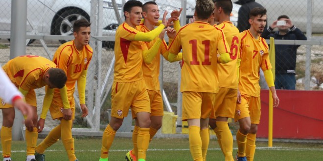 Бојан Колевски постигна четири голови, во победата на репрезентацијата до 18 години, против помладата репрезентација до 17 години
