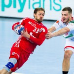 during the EHF EURO Croatia 2018 - Main round -  Group 1 - Croatia vs Belarus in Arena Zagreb, Zagreb, Croatia, 18.1.2018, Mandatory Credit © HRS / Sasa Pahic Szabo