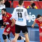 Filip Kuzmanovski during the EHF EURO Croatia 2018 - Preliminary round -  Group C - Germany vs Fyr Macedonia in Arena Zagreb, Zagreb, Croatia, 17.1.2018, Mandatory Credit © HRS / Nebojsa Tejic