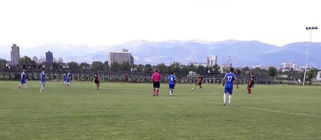 Првиот тим на ФК Тетекс, подобар од младинците на Вардар, на контролен меч одигран во Скопје