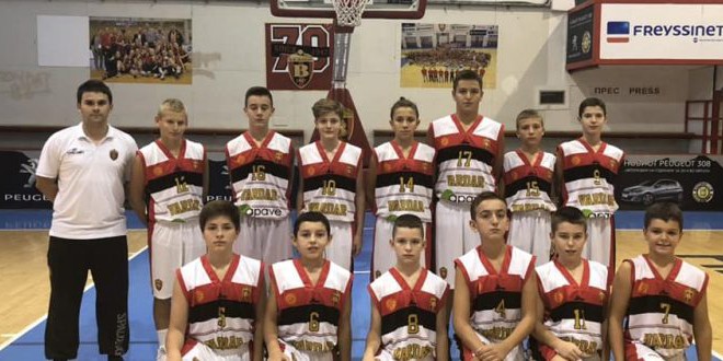 КК Вардар дел од  “Европската младинска кошаркарска лига“ во Словачка