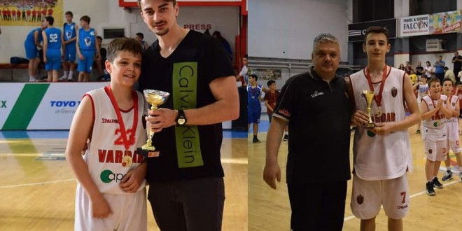 Играчите на КК Вардар, Ивановски и Величковски ги собраа МВП наградите кај М13 и М12