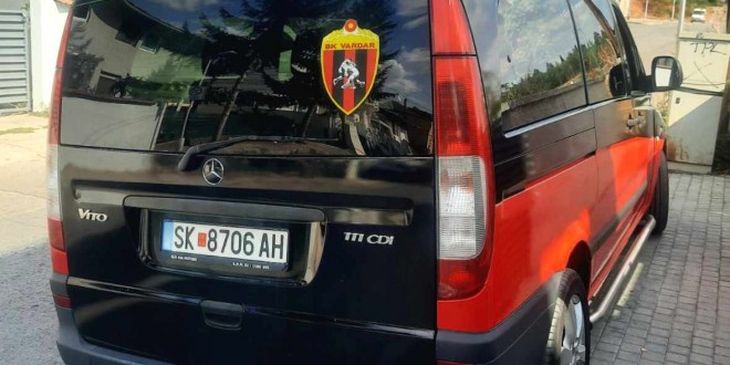 БК Вардар со благодарност до потпретседателот за новото возило